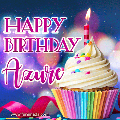 Happy Birthday Azure - Lovely Animated GIF