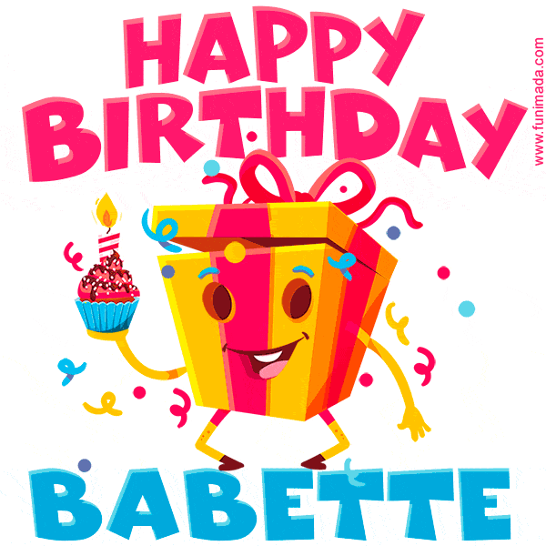 Funny Happy Birthday Babette GIF