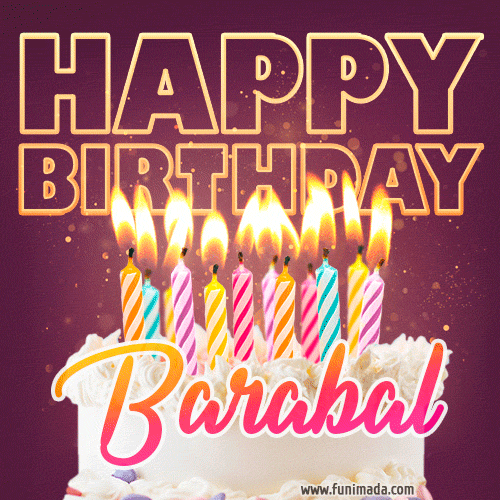 Barabal - Animated Happy Birthday Cake GIF Image for WhatsApp