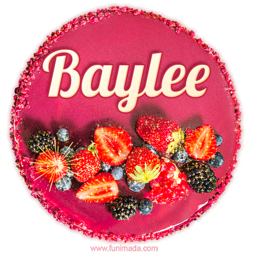Happy Birthday Cake with Name Baylee - Free Download