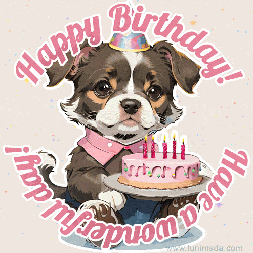 Birthday Dog Animated Gif Happy Birthday Dog 3 Free