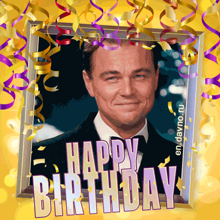 The Great Gatsby by Leonardo DiCaprio Birthday GIF