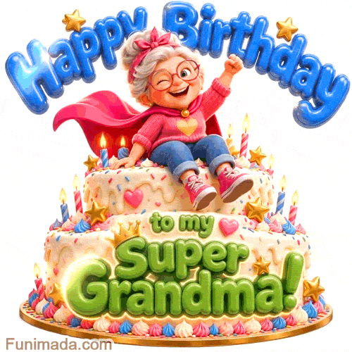 Laboring Gif Funny Happy Birthday GIF for Grandmother - Download on Funimada.com