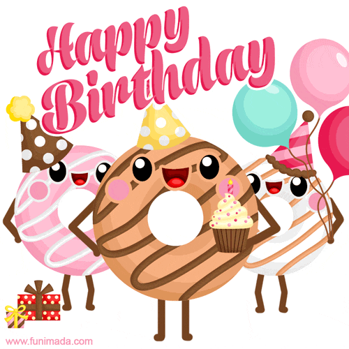 Funny Dancing Donuts - Free Happy Birthday Animated Image — Download on  