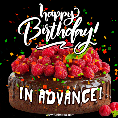 Festival Chaska Advanced Birthday Wishes Birthday Cake in Advanced