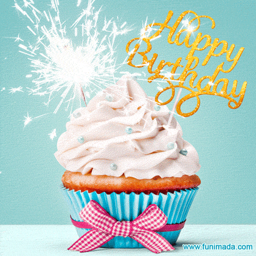 Happy Birthday Cupcakes and Muffins GIFs — Download on 