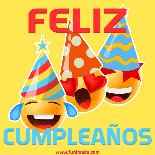 Emoji estilo feliz cumpleaños GIF