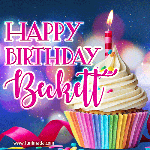 Happy Birthday Beckett - Lovely Animated GIF