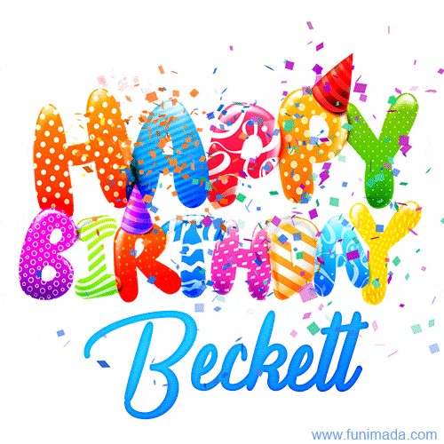 Happy Birthday Beckett - Creative Personalized GIF With Name