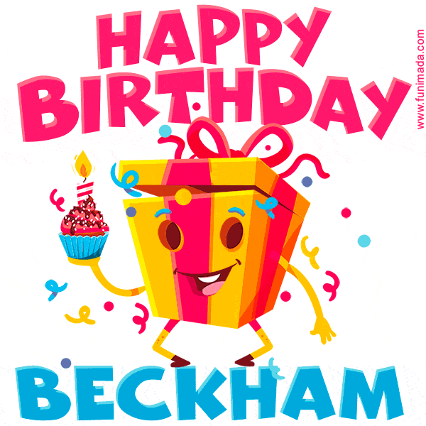 Funny Happy Birthday Beckham GIF