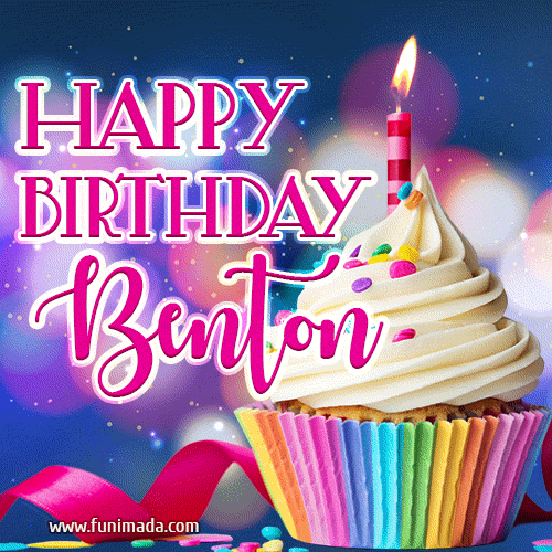 Happy Birthday Benton - Lovely Animated GIF