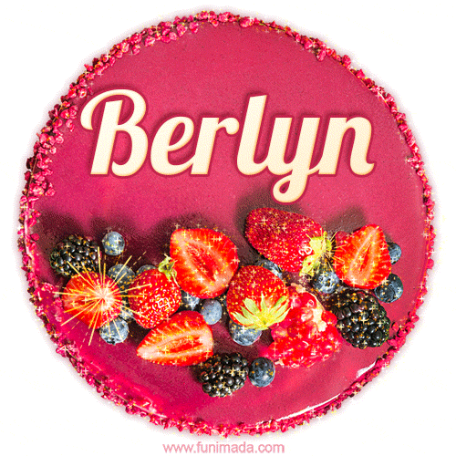 Happy Birthday Cake with Name Berlyn - Free Download