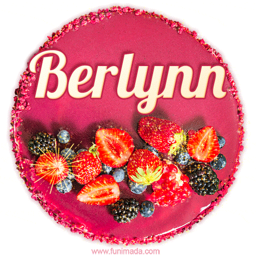 Happy Birthday Cake with Name Berlynn - Free Download