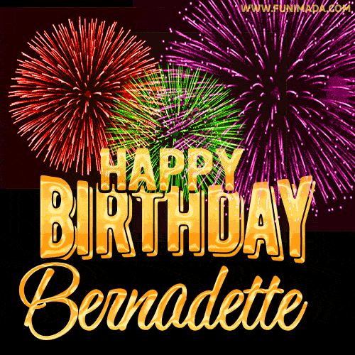 Happy Birthday Bernadette GIF