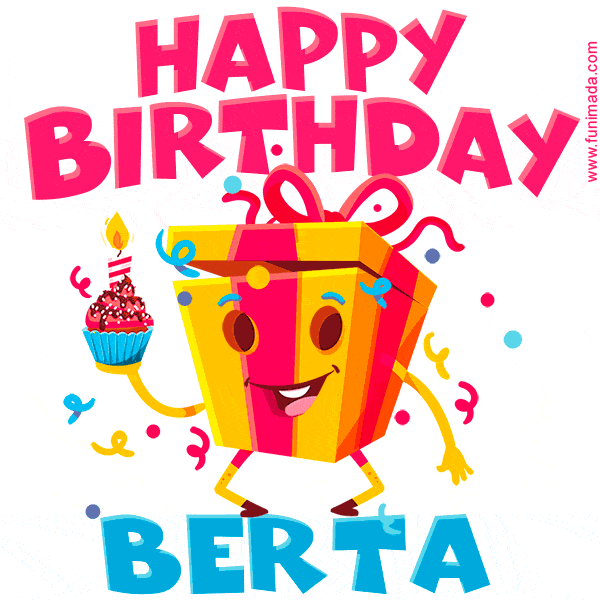 Funny Happy Birthday Berta GIF
