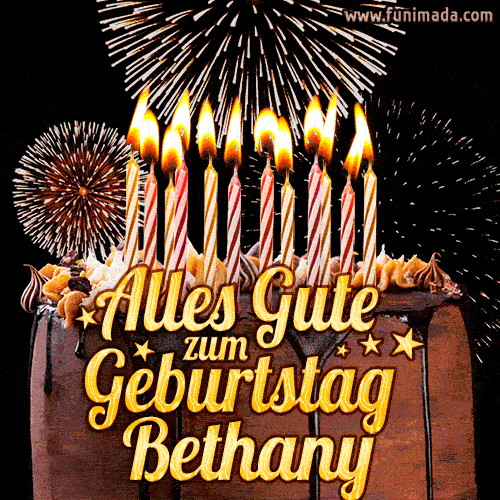Alles Gute zum Geburtstag Bethany (GIF)