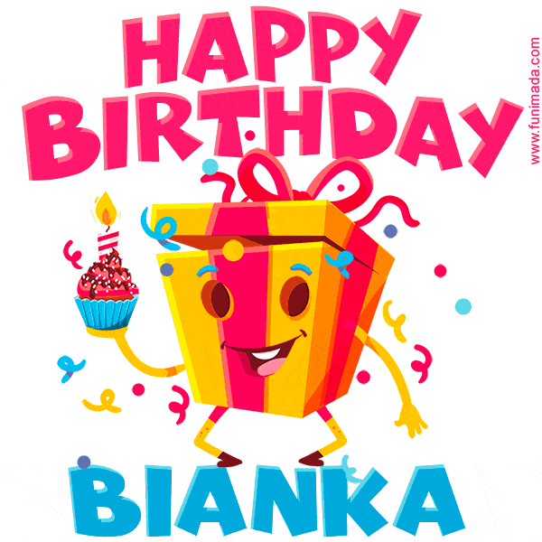 Funny Happy Birthday Bianka GIF