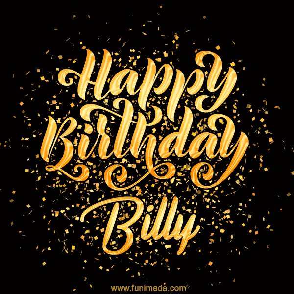 Happy Birthday Card for Billy - Download GIF and Send for Free