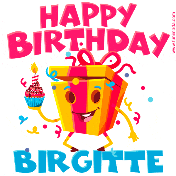 Funny Happy Birthday Birgitte GIF
