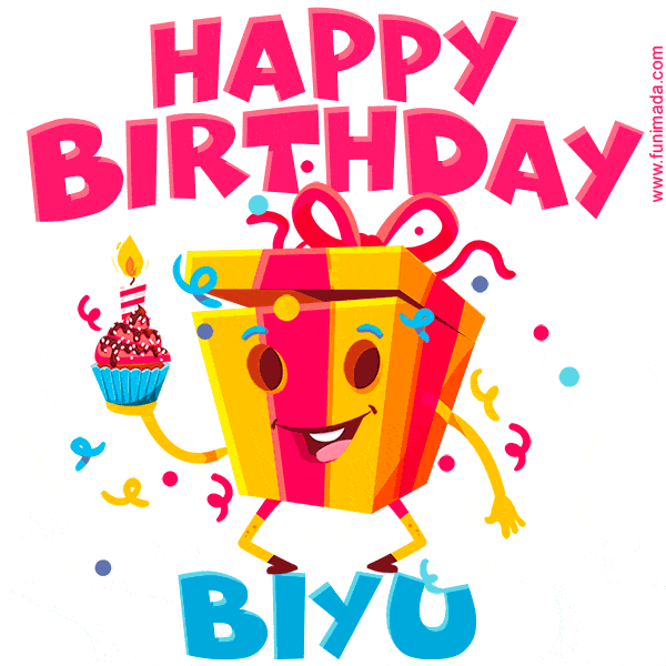 Funny Happy Birthday Biyu GIF