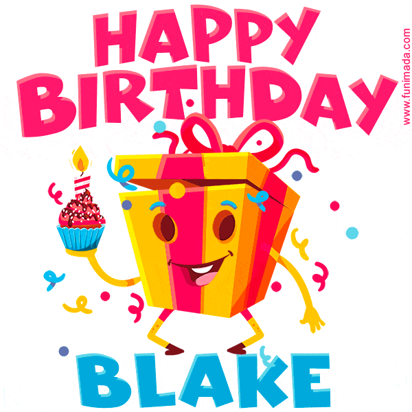 Funny Happy Birthday Blake GIF