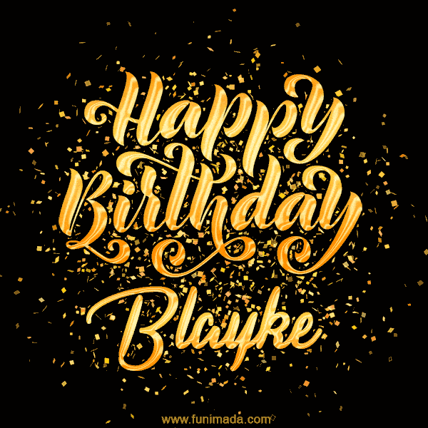 Happy Birthday Card for Blayke - Download GIF and Send for Free