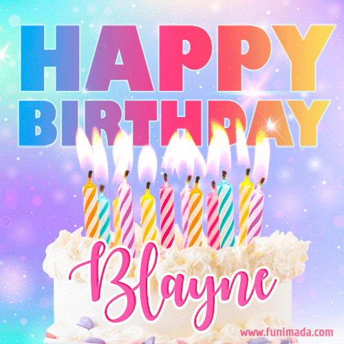 Funny Happy Birthday Blayne GIF