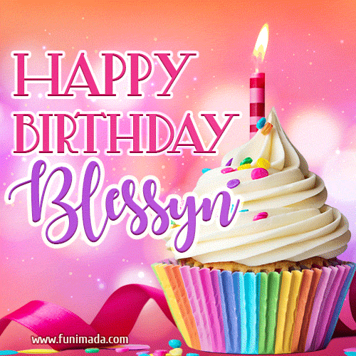 Happy Birthday Blessyn - Lovely Animated GIF