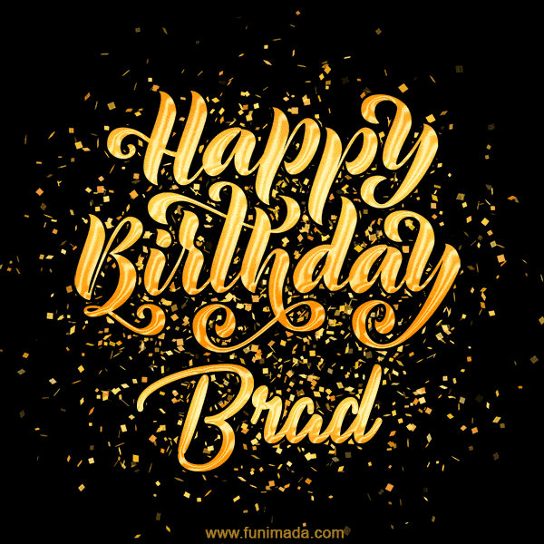Happy Birthday Card for Brad - Download GIF and Send for Free