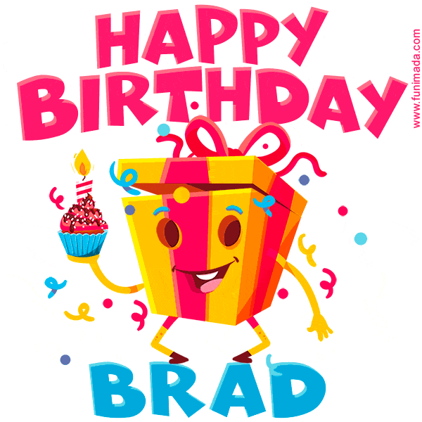 Funny Happy Birthday Brad GIF
