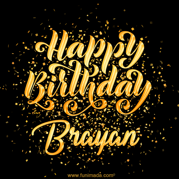 Happy Birthday Card for Brayan - Download GIF and Send for Free