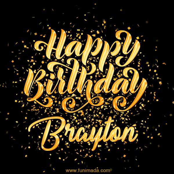 Happy Birthday Card for Brayton - Download GIF and Send for Free