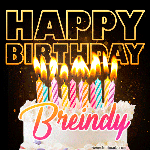 Breindy - Animated Happy Birthday Cake GIF Image for WhatsApp