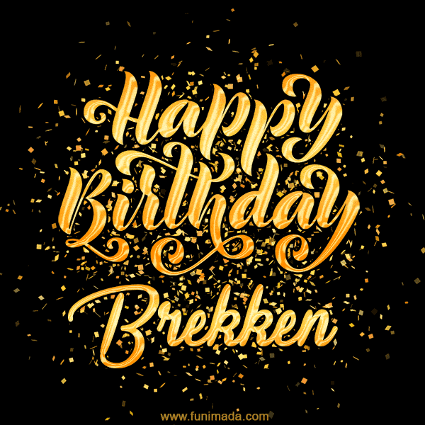 Happy Birthday Card for Brekken - Download GIF and Send for Free