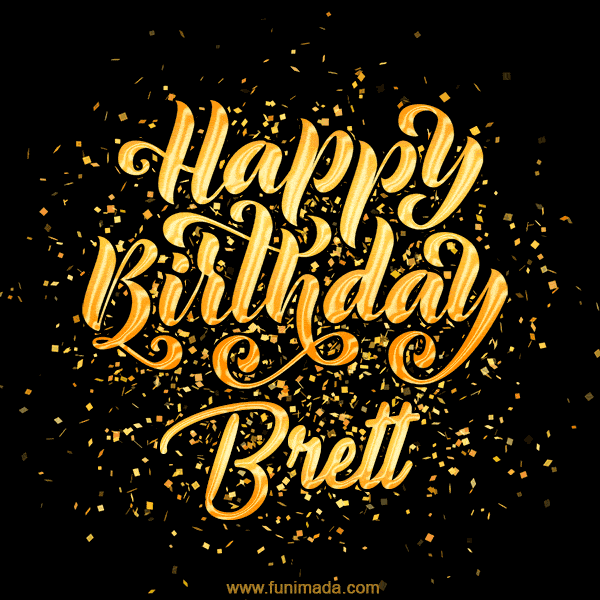 Happy Birthday Card for Brett - Download GIF and Send for Free