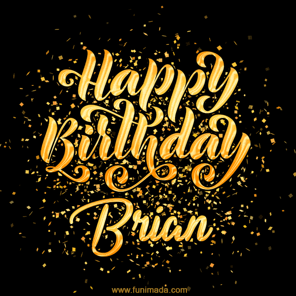 Happy Birthday Card for Brian - Download GIF and Send for Free