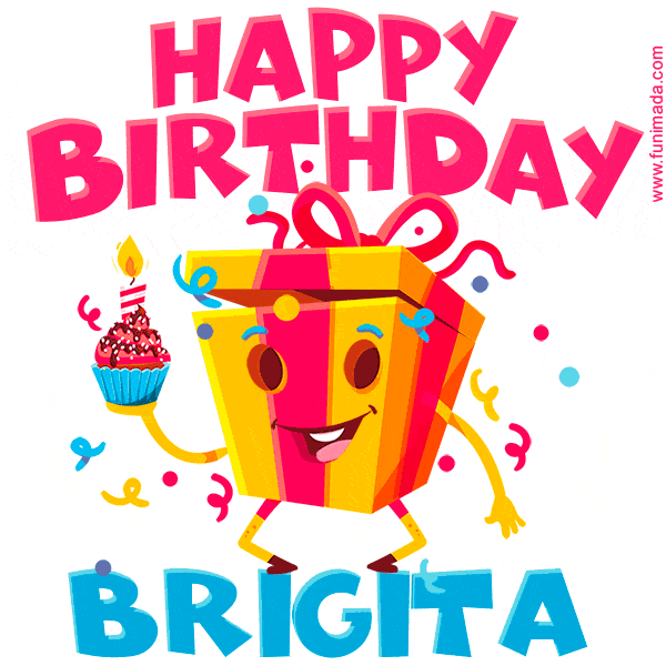 Funny Happy Birthday Brigita GIF