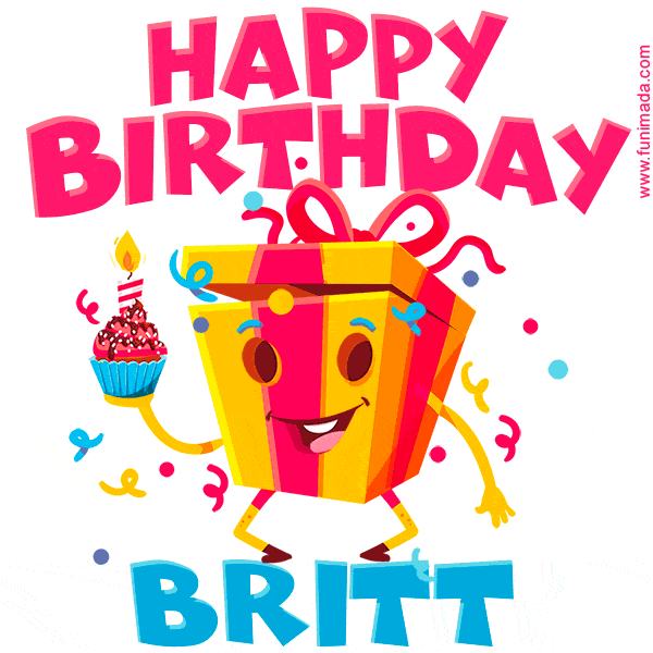 Funny Happy Birthday Britt GIF