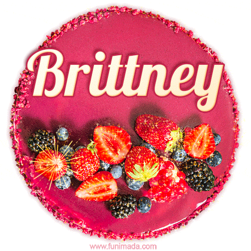 Happy Birthday Cake with Name Brittney - Free Download