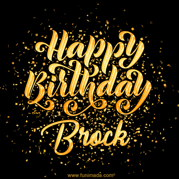 Happy Birthday Card for Brock - Download GIF and Send for Free