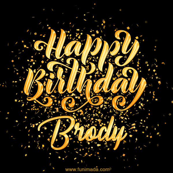 Happy Birthday Card for Brody - Download GIF and Send for Free