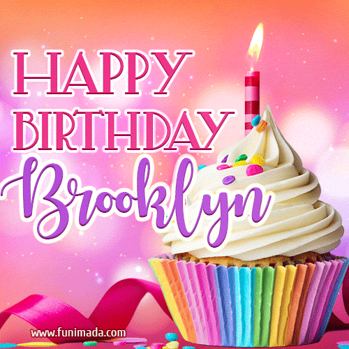 Happy Birthday Brooklyn - Lovely Animated GIF