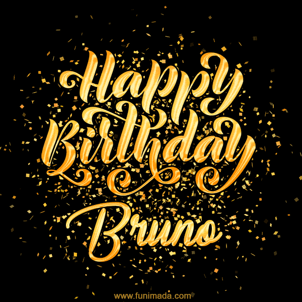 Happy Birthday Card for Bruno - Download GIF and Send for Free
