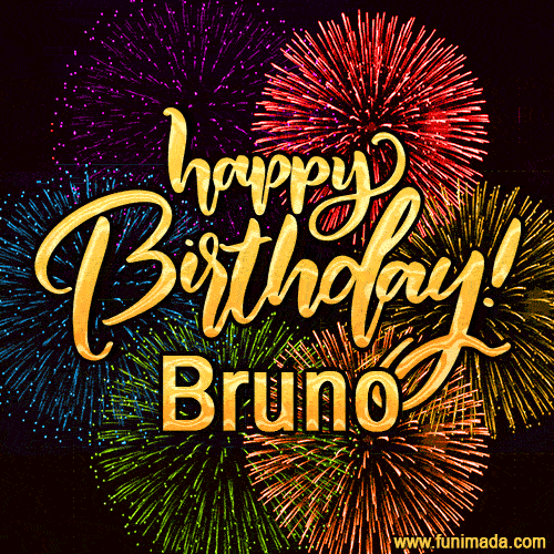 Happy Birthday, Bruno! Celebrate with joy, colorful fireworks, and unforgettable moments.