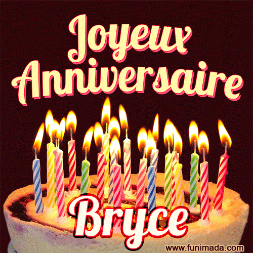 Joyeux anniversaire Bryce GIF
