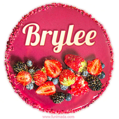 Happy Birthday Cake with Name Brylee - Free Download