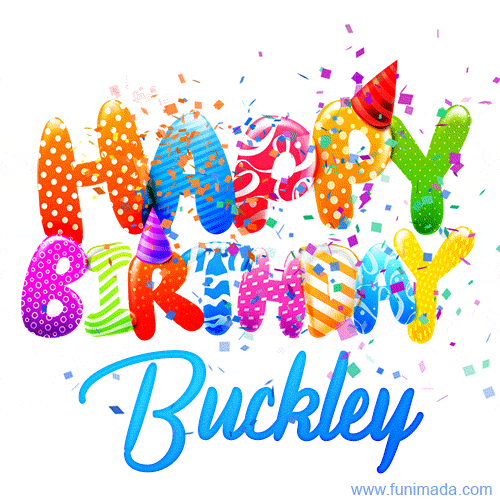 Happy Birthday Buckley - Creative Personalized GIF With Name