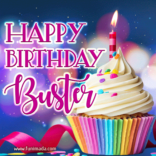 Happy Birthday Buster - Lovely Animated GIF
