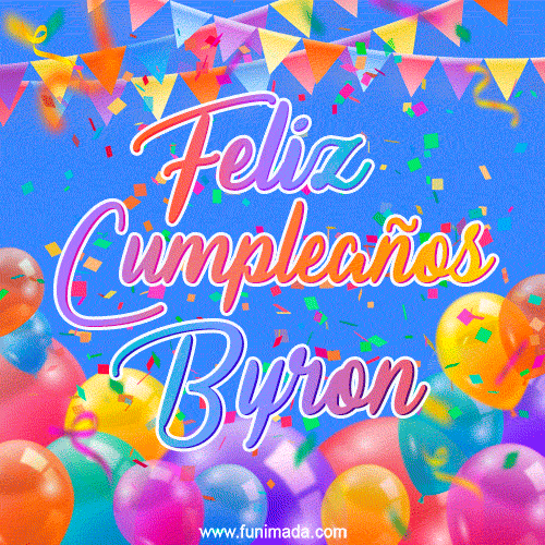 Feliz Cumpleaños Byron (GIF)
