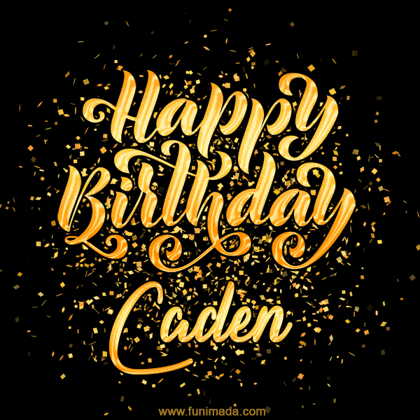 Happy Birthday Card for Caden - Download GIF and Send for Free